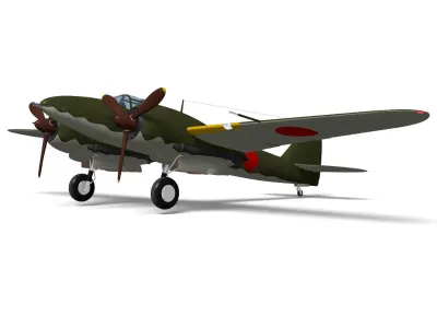 Kawasaki Ki102 hei 3D model