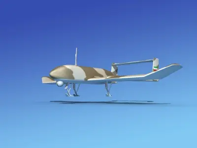Mohajer 4 Drone V06 3D model