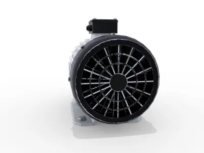 Electric Motor 4 Low-poly 3D model