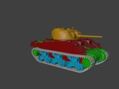 M4 Sherman Tank 3D model