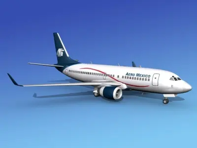 Boeing 737-700ER Aero Mexico 3D model
