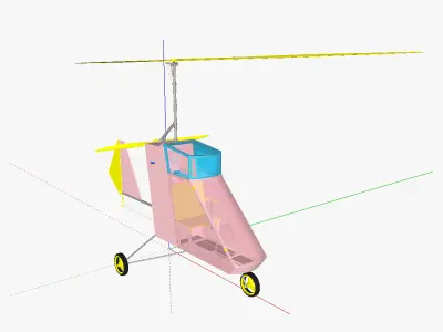 AT autogyro 3D model