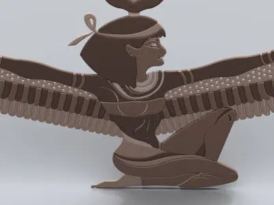 Egyptian Symbols - 053 - Topology 3D model