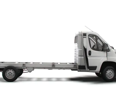 Citroen Jumper Chassis Truck SCab 4300WB HQInterior 2023 3D model