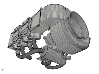 Helicopter Robinson R22 Engine Cover- Aeromodelism 3D print model