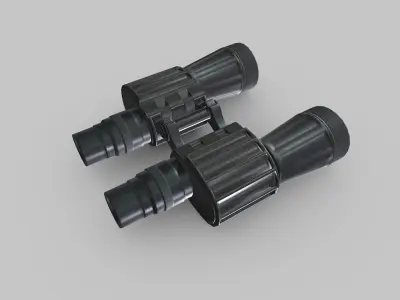 Binoculars Low-poly PBR Free low-poly 3D model