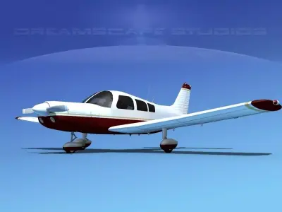 Piper PA-28-235 Cherokee  V01 3D model