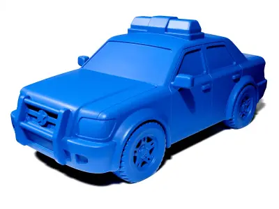 Toy Fire Truck and Police Car 3D print model