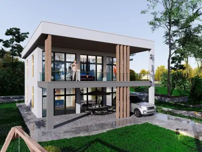 house Low-poly 3D model