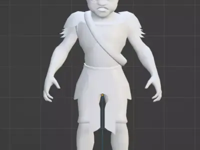 Oligopoly game monster model Goblin Low-poly 3D model