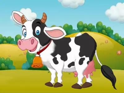 cow character for youtube videos 3D model