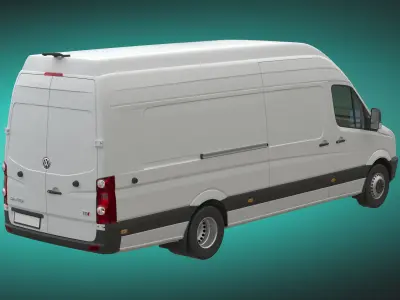 VW Crafter50 MAXI Panel Van 2011 3D model