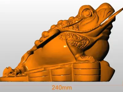 Feng shui money toad 2 Free 3D print model