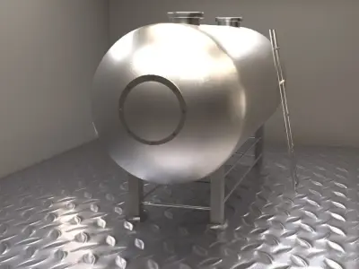 3D Oil Tanker Vessel 3D model