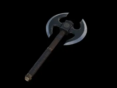 Game Ready Axe  3D model 3D model