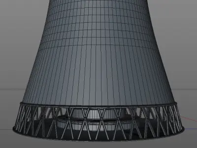 Steam tunnel Low-poly 3D model