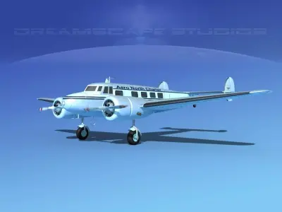 Lockheed L10 Electra Aero North 3D model