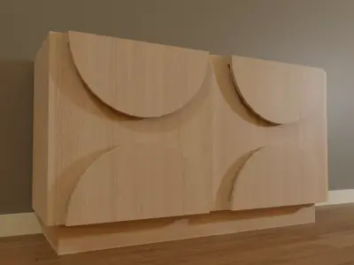 Semicircle Sideboard Console Table by Path Design Free 3D model