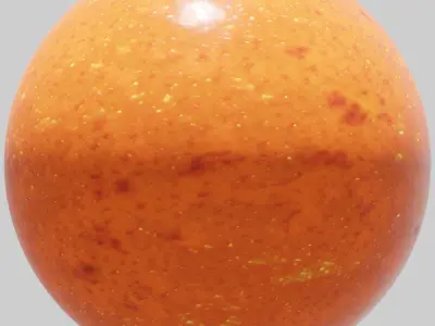 Orange lobster shell - 4K PBR material Texture