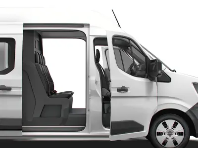 Nissan Interstar L3H3 CrewCab Van HQ Interior 2024 3D model