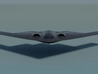 Northrop Grumman B-2 Spirit  Low-poly 3D model