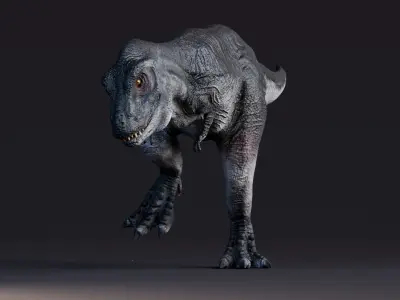 Low poly Realistic Dinosaur - Tyrannosaurus Rex Low-poly 3D model