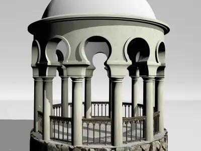 monument gazebo 3D model