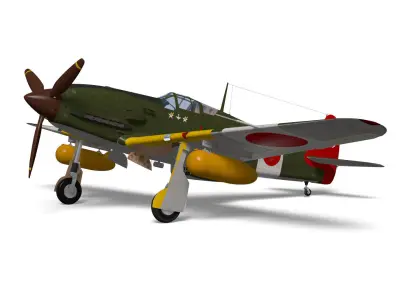 Kawasaki Ki61 hien otsu  tony 3D model