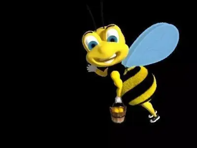 Cartoon Bee 3D model