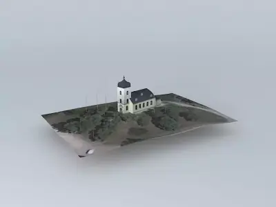 Riga Bikeru Evangelical Lutheran Church Free 3D model