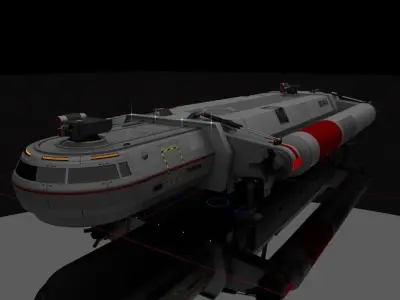 Heavy Interplanetary Escort Shuttle 3D model