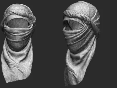 Set of Headwear Part 3 3D model