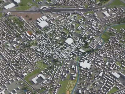 Rybnik Low-poly 3D model