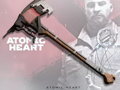 Swede axe from Atomic Heart 3D print model