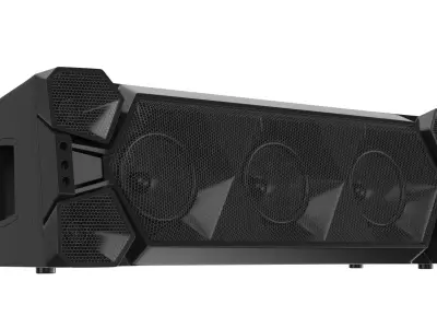 Detailed Ground Speaker System 3D model
