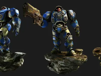 StarCraft  soldier 3D model
