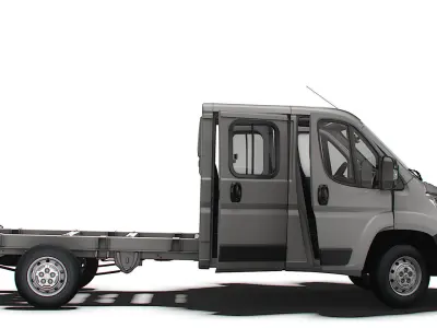 Peugeot Boxer Chassis HQInterior CrCab 3800WB 2023 3D model