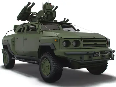 Generic MRAP Tkhir Starstreak 2022 3D model