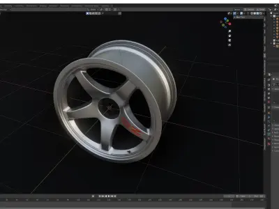 OZ racing VR 3d wheel 3D model