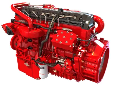 Cummins X12 Truck Engine 3D model