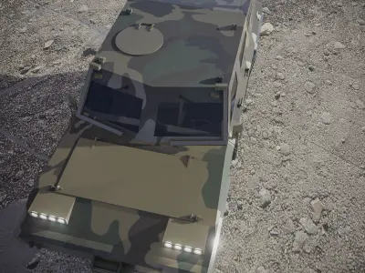 Military vehicles 3D Model 3D model