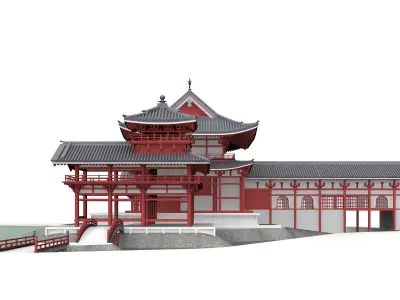 Byodo-in Temple in Kyoto 3D model