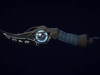 Moonglow Dagger Low-poly 3D model