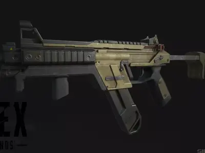 R-99 from apex legends Low-poly 3D model