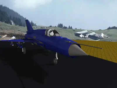 Fighter Plane-MiG-21 Free 3D model