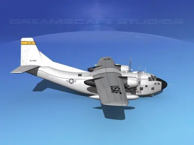 Fairchild VC-123K Provider V02 3D model