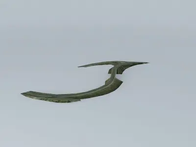 Exit 638 of the A 7 Free 3D model