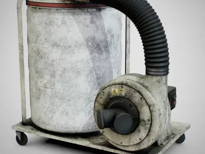 Sawdust Collector - JET 01 Dirty Low-poly 3D model