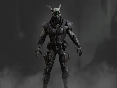 Briareos Low-poly 3D model