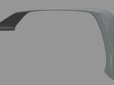 Car Spoiler Toyota Supra Low-poly 3D model